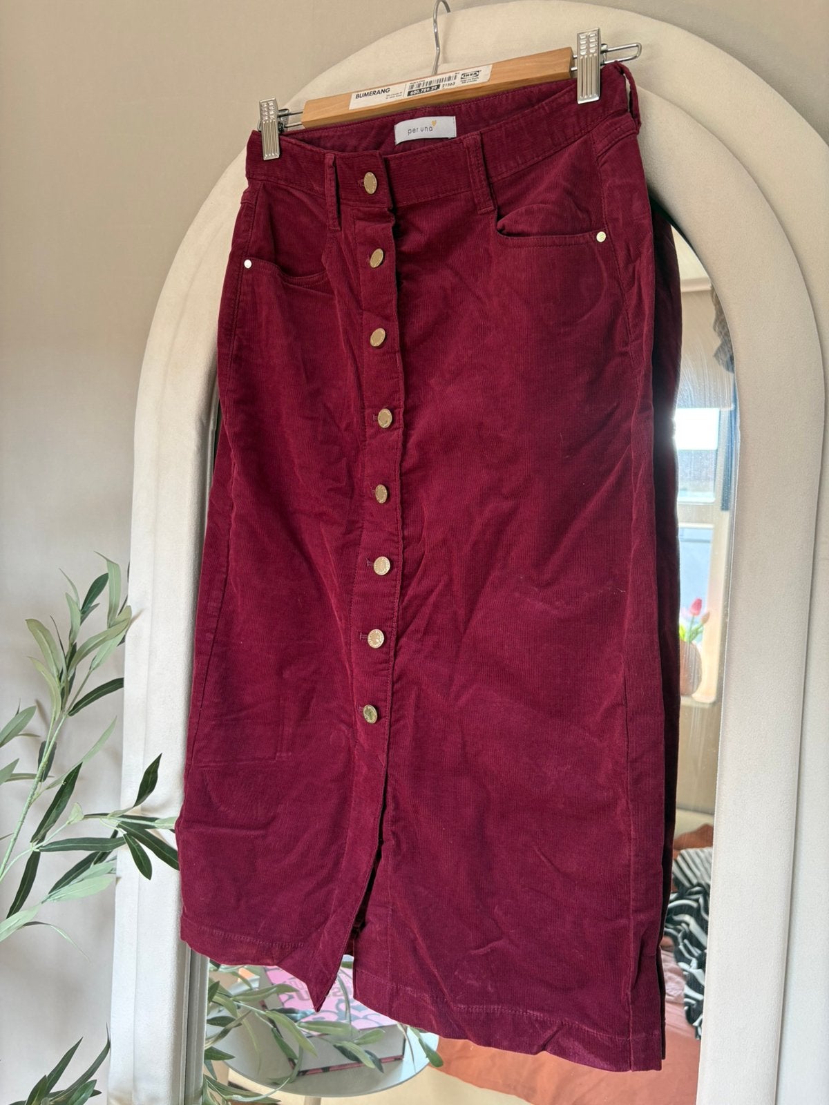 Bordeaux rok per una maat s, Kleding | Dames, Rokken, Ophalen of Verzenden, Gedragen, Maat 36 (S), Rood