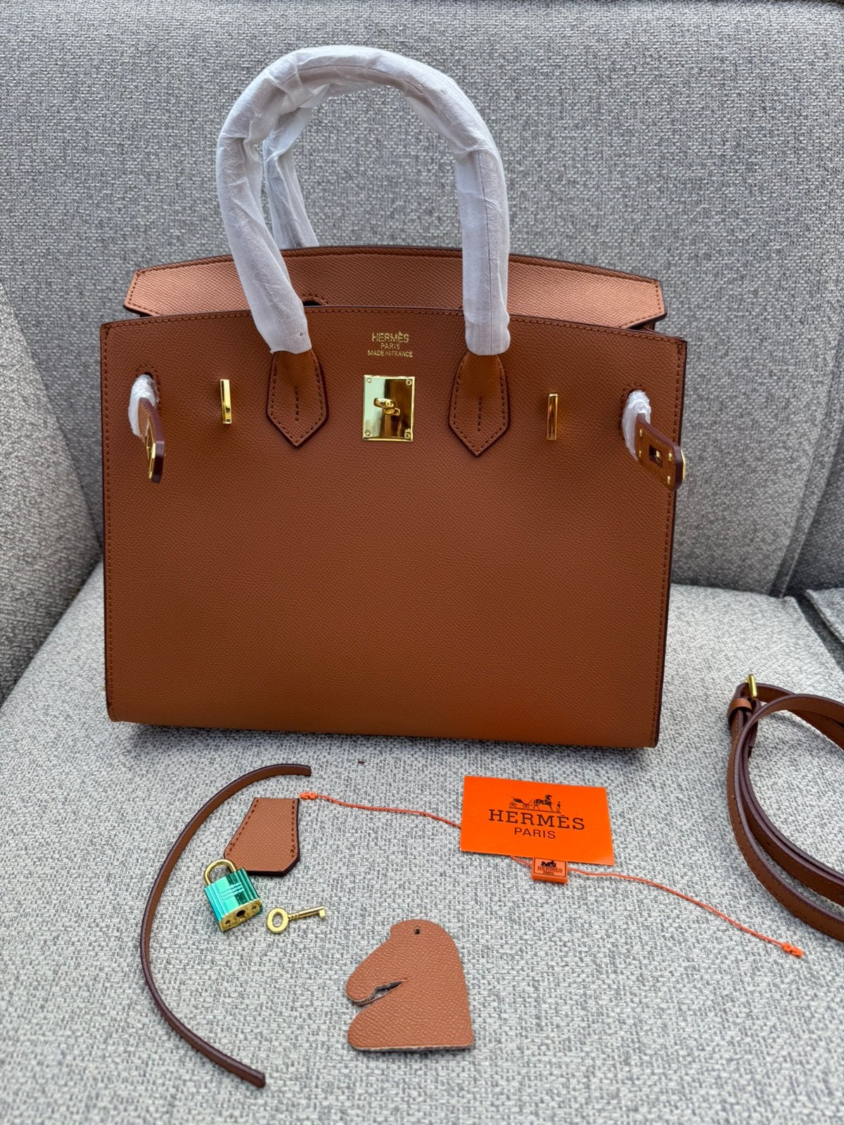 Hermes birkin bag 30 cm bruin, Sieraden, Tassen en Uiterlijk, Ophalen of Verzenden, Nieuw, Bruin, Handtas