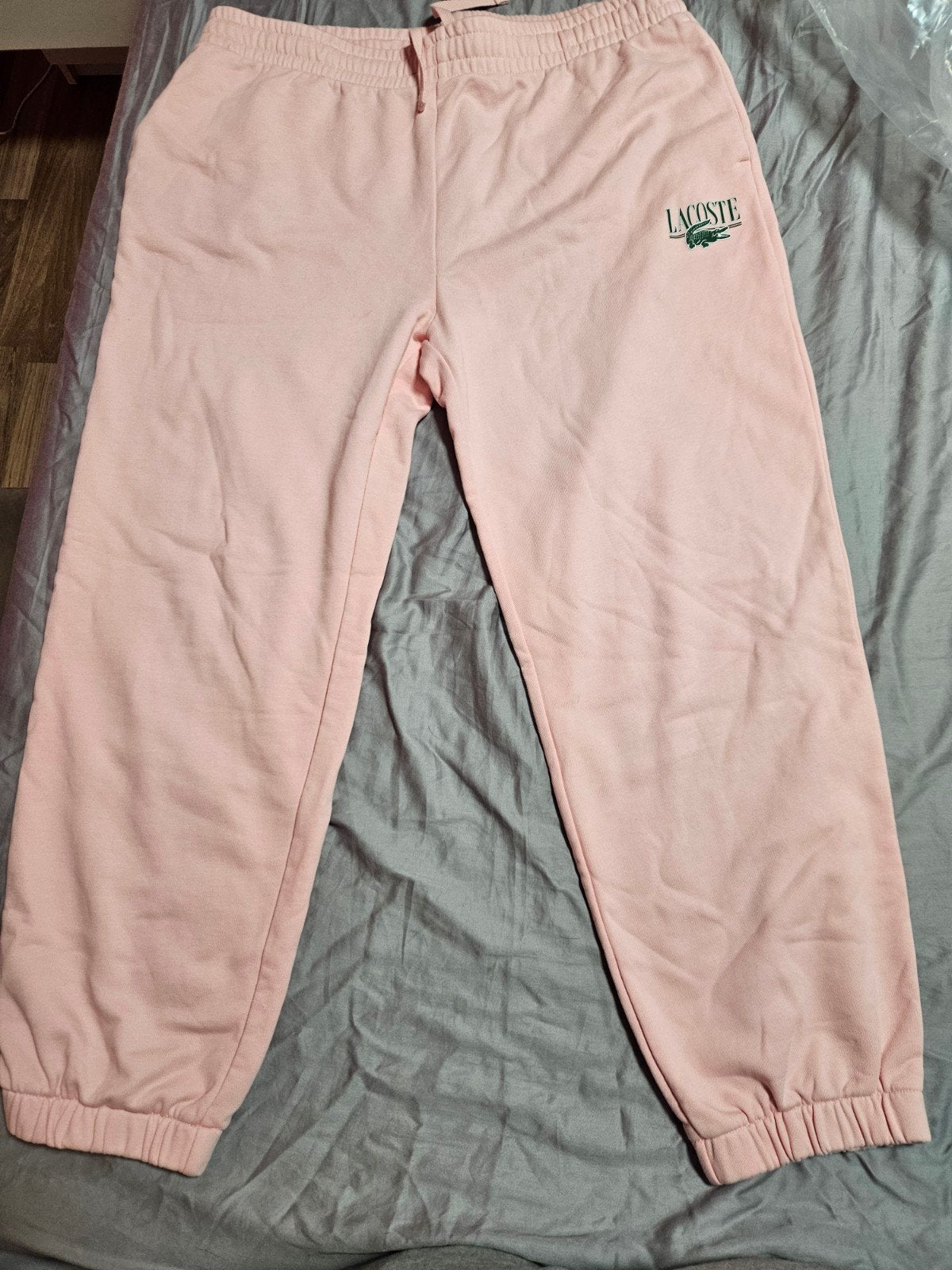 Lacoste Roze Joggingbroek Maat 46, Kleding | Dames, Maat 46/48 (XL) of groter, Ophalen of Verzenden, Zo goed als nieuw, Lang