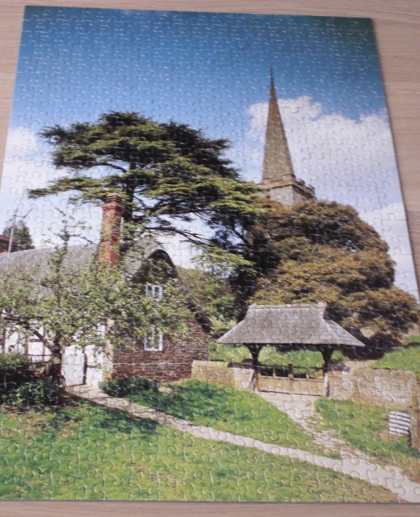 Puzzel 500 stukjes Stretton Grandison England, Ophalen of Verzenden, 500 t/m 1500 stukjes, Zo goed als nieuw