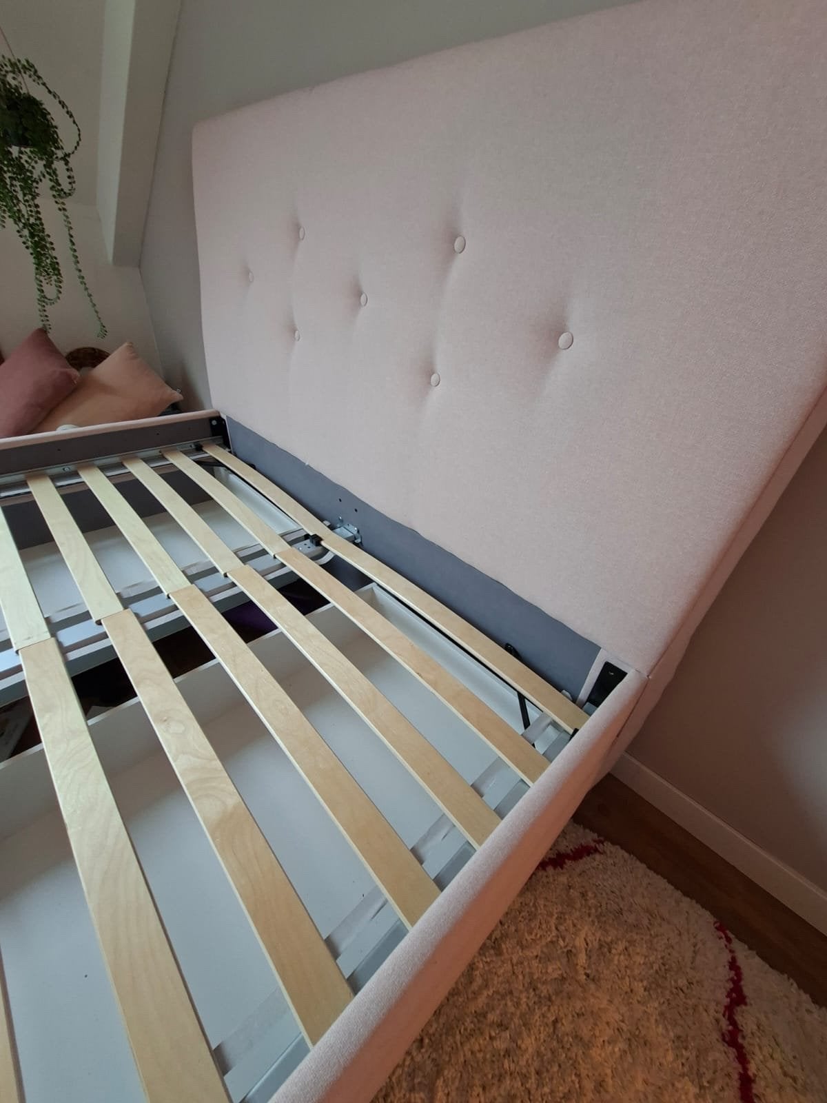 IKEA IDANÄS bed 140x200 met 4 lades, Ophalen, Overige kleuren, Tweepersoons, 140 cm