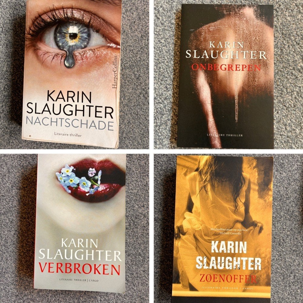 Thrillerpakket Karin Slaughter in goede staat., Ophalen of Verzenden, Gelezen, Karin Slaughter