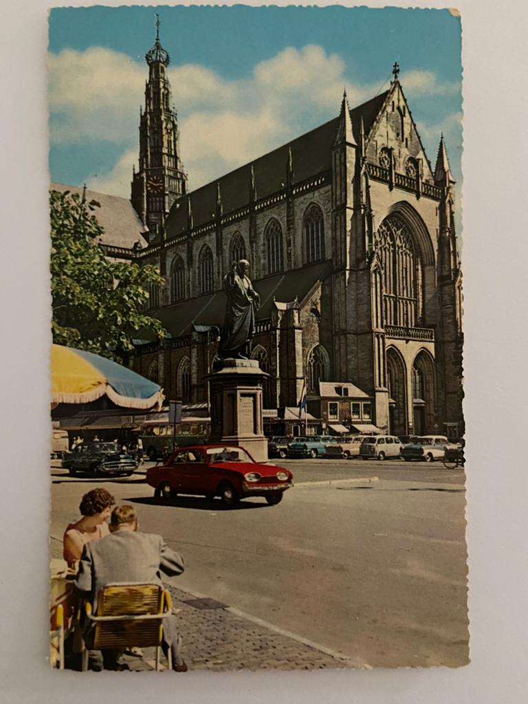 Ansichtkaart Haarlem Grote Markt, Ophalen of Verzenden, 1960 tot 1980, Ongelopen, Noord-Holland