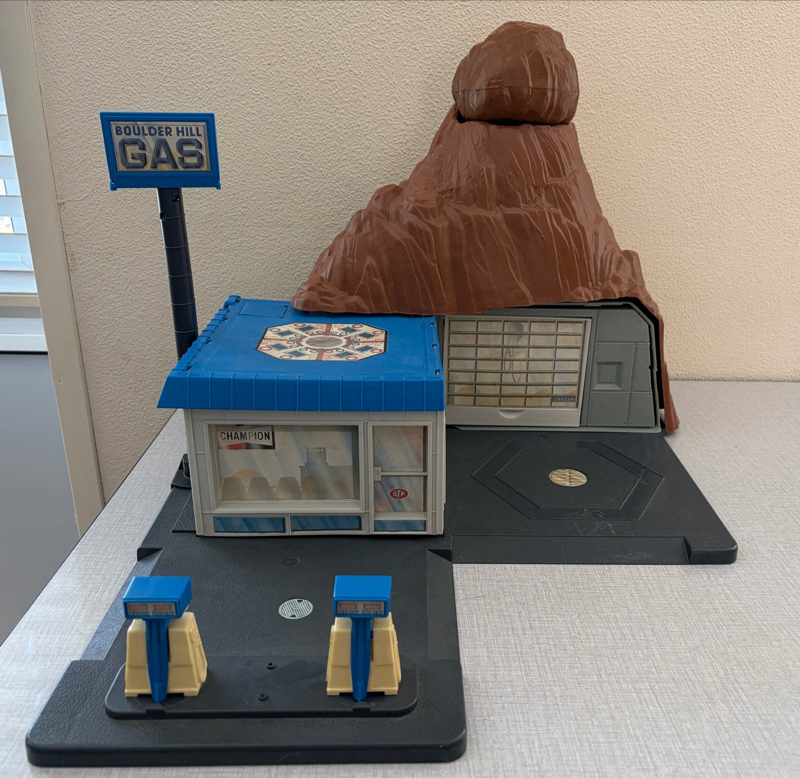 M.A.S.K. Boulder Hill Tankstation Speelset Vintage, Ophalen of Verzenden, Gebruikt