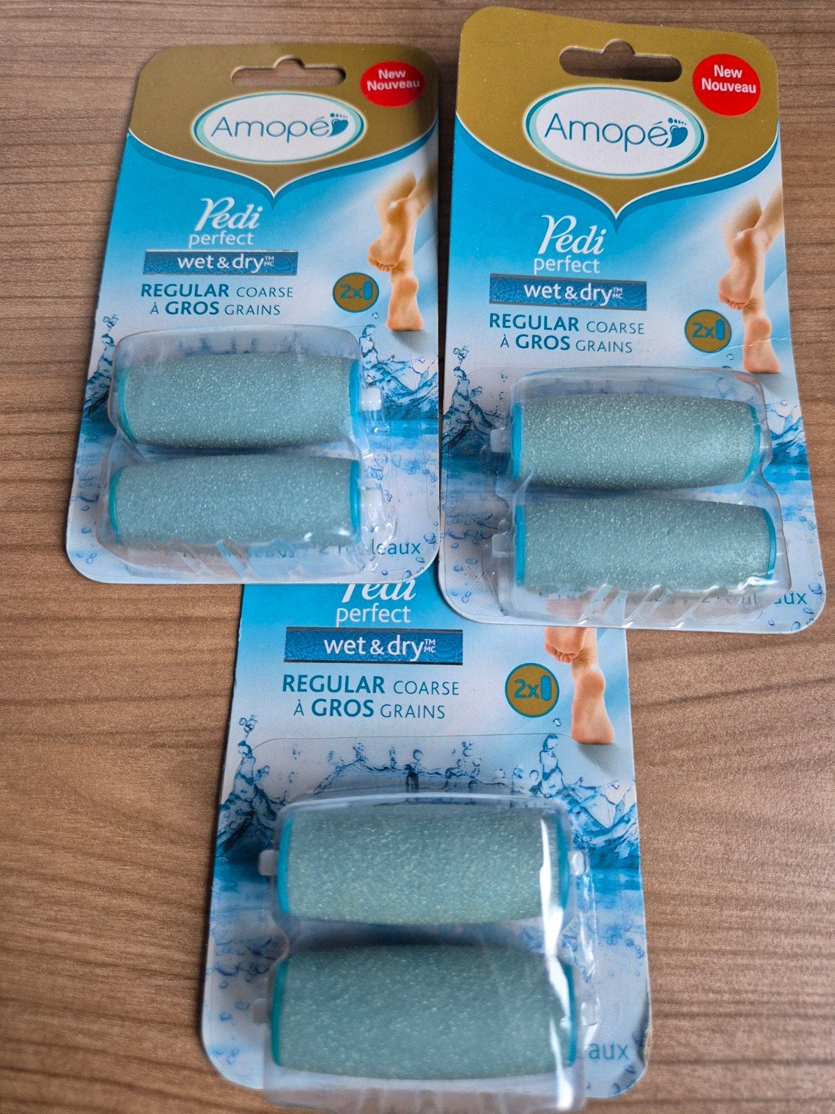 Amope Pedi Perfect Wet & Dry Roller Heads (3x2 stuks), Ophalen of Verzenden, Nieuw, Overige typen
