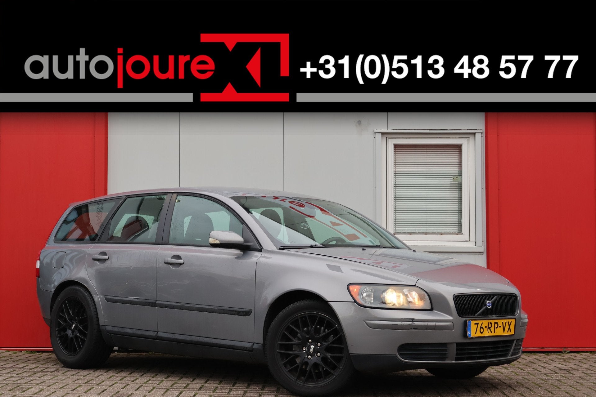 Volvo V50 2.4 Momentum | Origineel NL | Cruise Control | Tre, Auto's, Automatische klimaatregeling, Stof, Gebruikt, Zwart