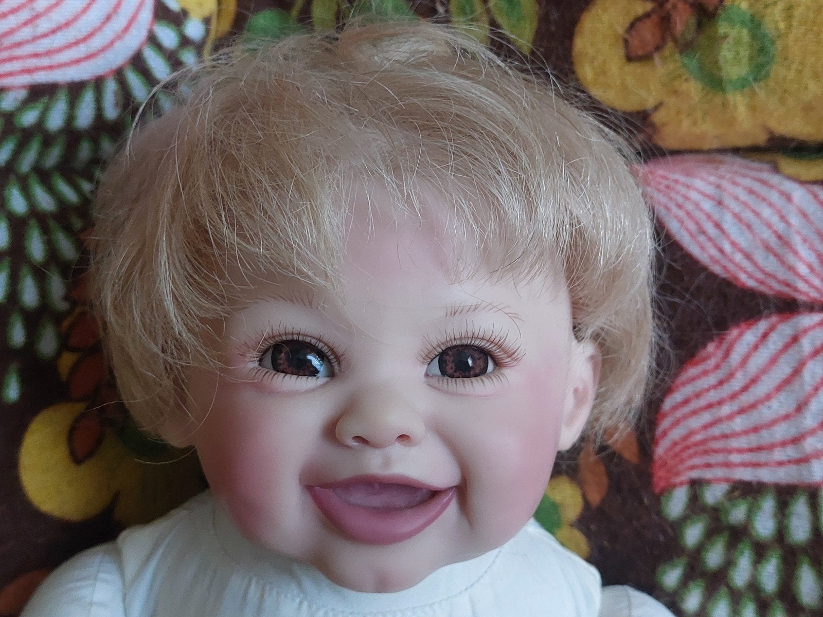 Reborn Bonnie Chyle baby doll, Ophalen of Verzenden, Zo goed als nieuw, Pop, Levensecht of Reborn
