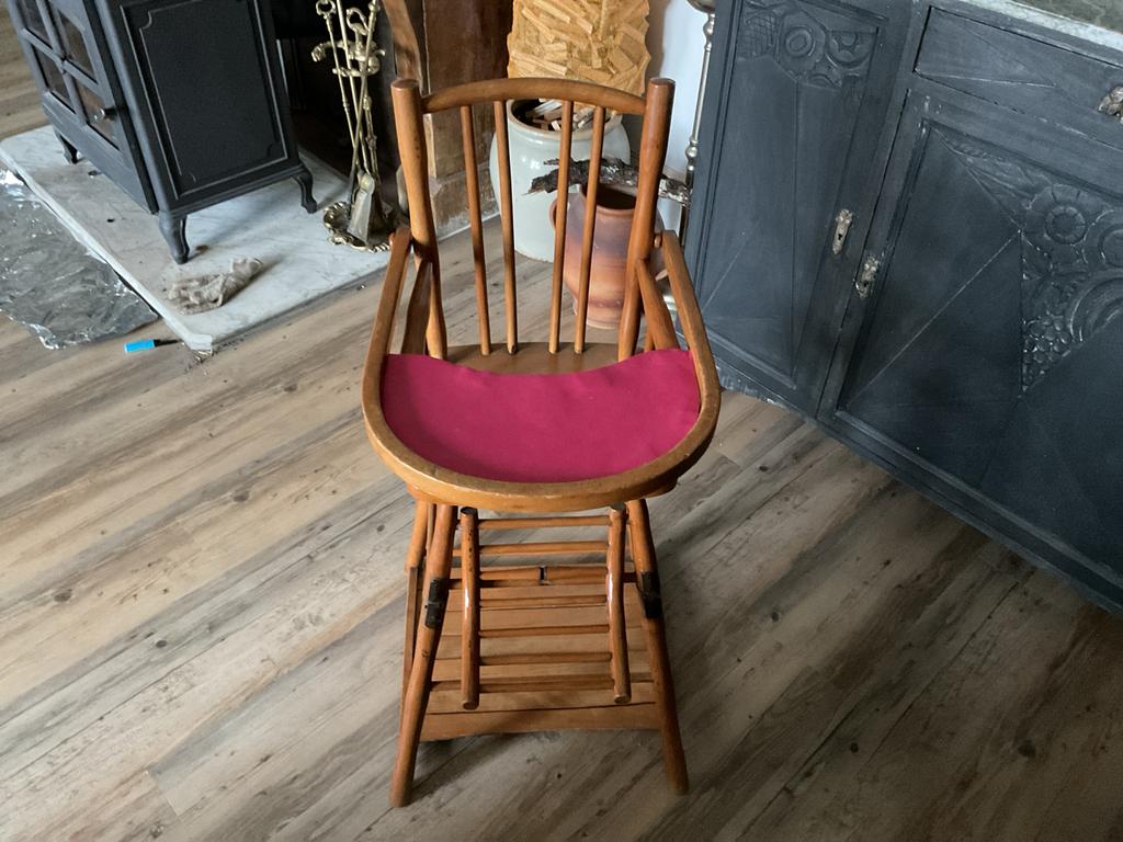 Unieke Vintage Kinderstoel/Tafeltje Jaren '30, Ophalen, Gebruikt, Overige typen