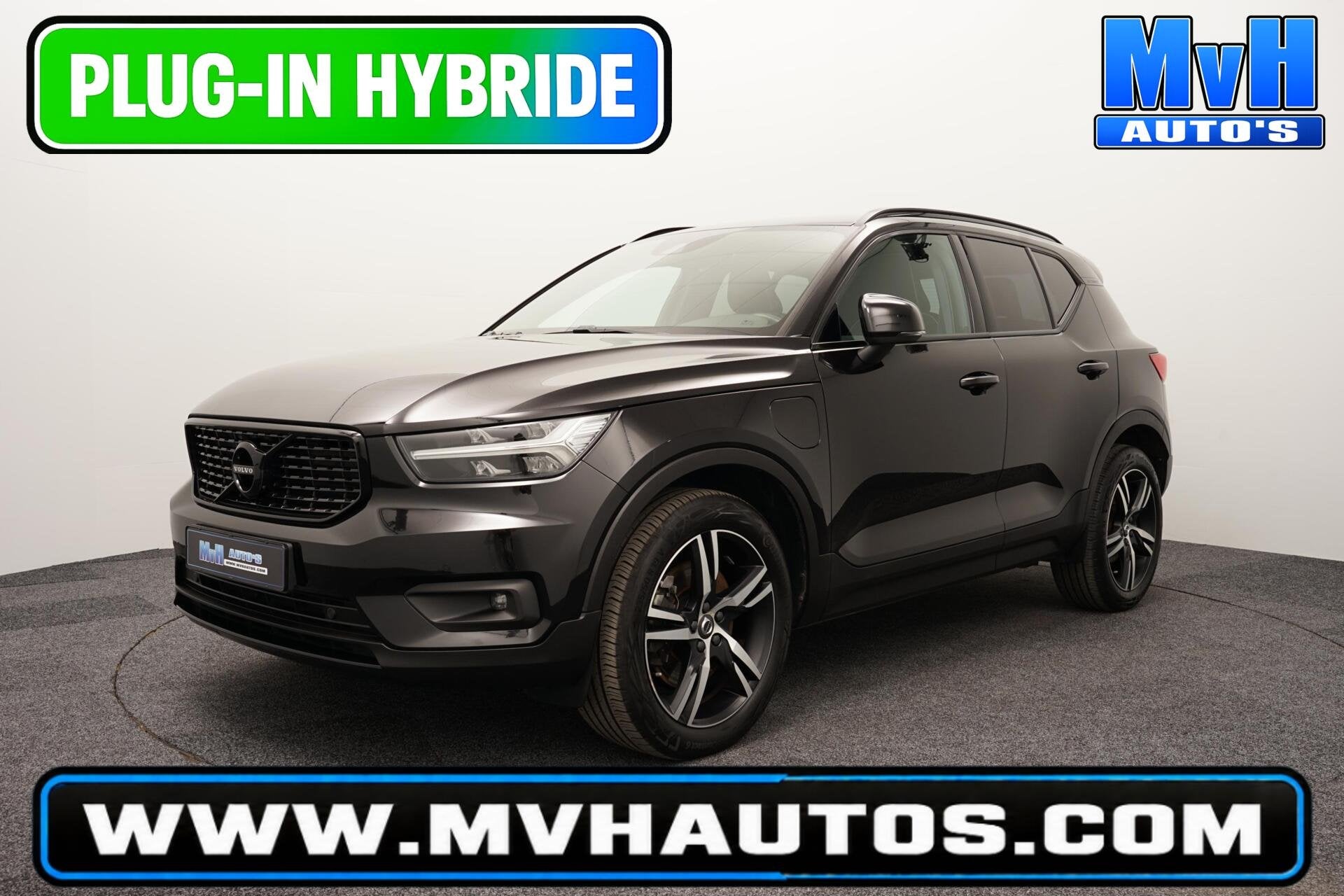 Volvo XC40 1.5 T5 PHEV R-Design|H/K|STUUR.STOELVW|CAM|SOH86%, Met garantie (alle), Adaptive Cruise Control, Zwart, Plug-in hybride