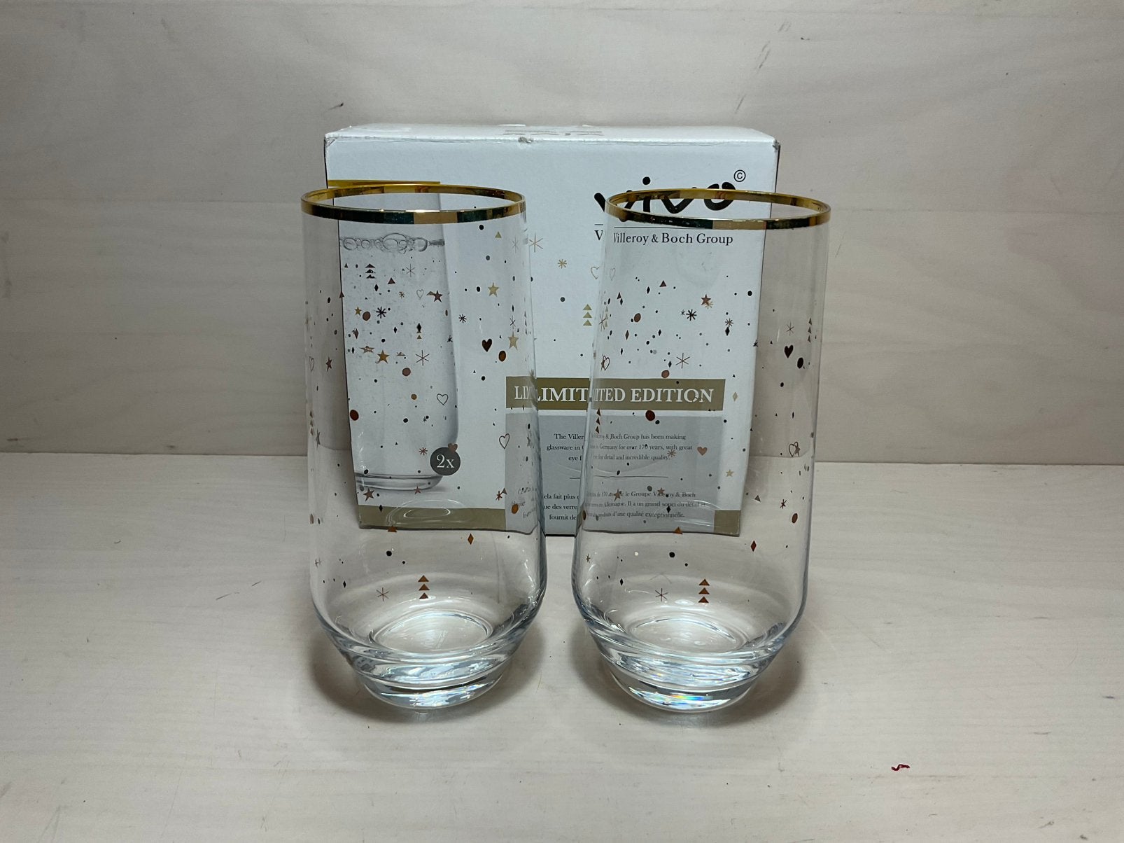 Vivo Limited Edition Villeroy en Boch longdrink glas 2, Glas of Glazen, Ophalen of Verzenden, Overige stijlen, Glas