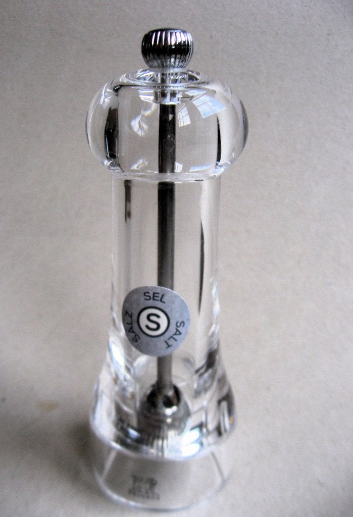 Mooie Peugeot zoutmolen acryl model Toul, 16 cm, Overige typen, Kunststof, Zilver, Ophalen of Verzenden