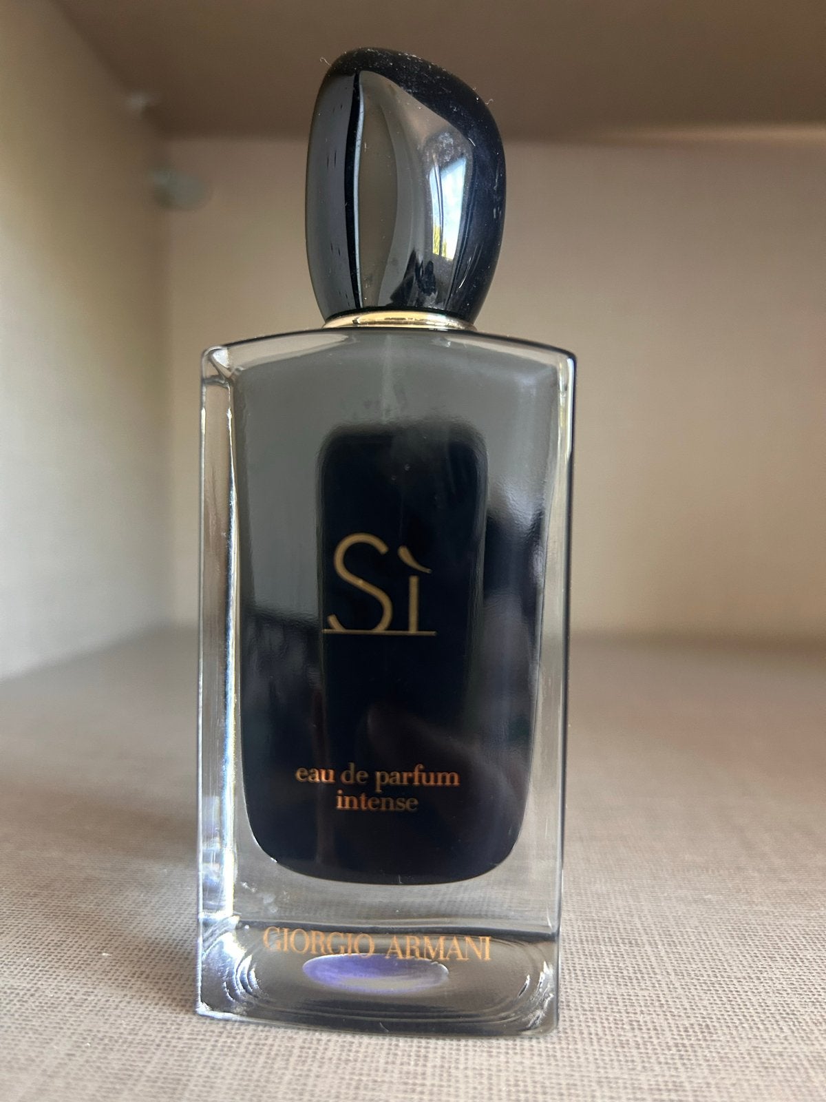 Giorgio Armani Sì Eau de Parfum Intense, Ophalen of Verzenden, Zo goed als nieuw