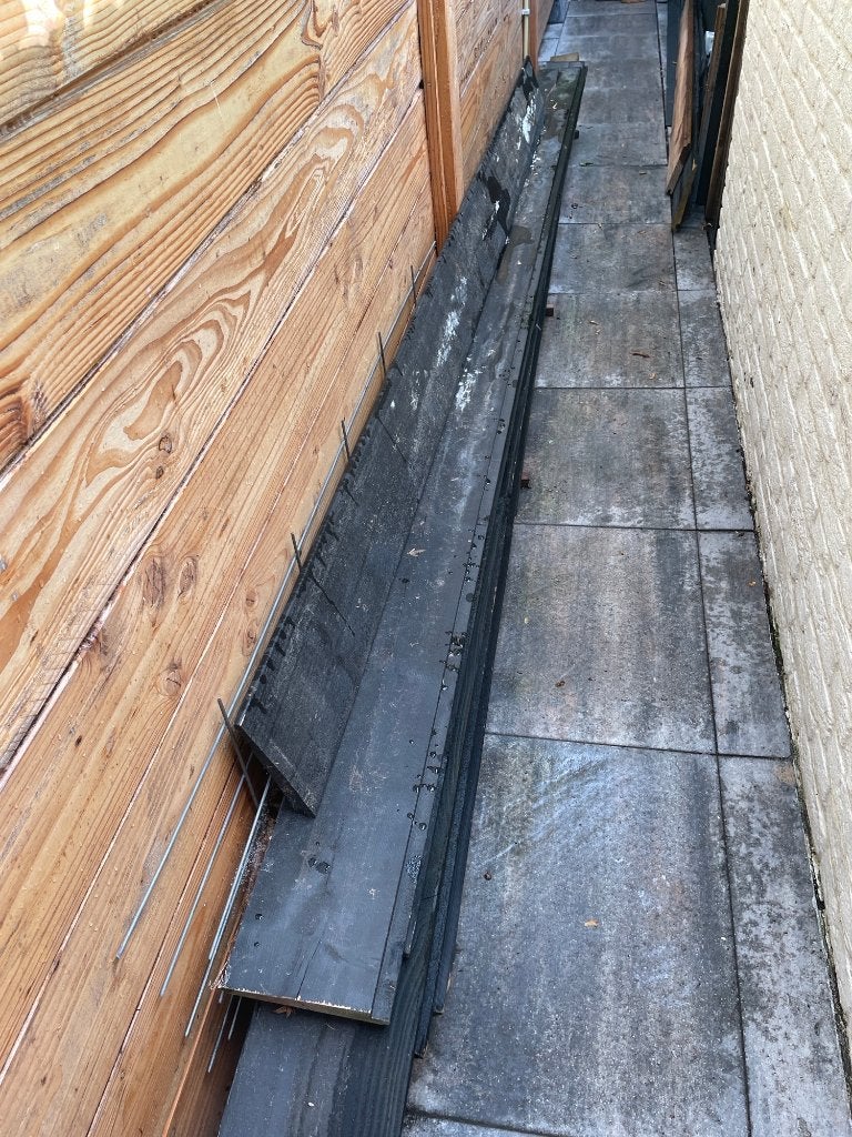 vuren geïmpregneerde balken  en douglas rabat zwart, Tuin en Terras, Palen, Balken en Planken, Ophalen, Nieuw, 250 cm of meer