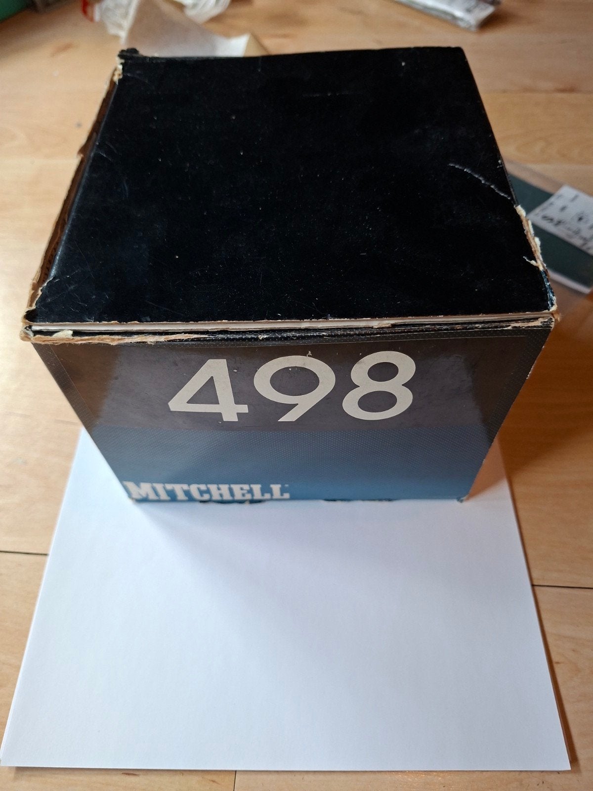 Mitchell 498, zeer goede staat, in originele doos met extra, Ophalen of Verzenden, Gebruikt, Molen
