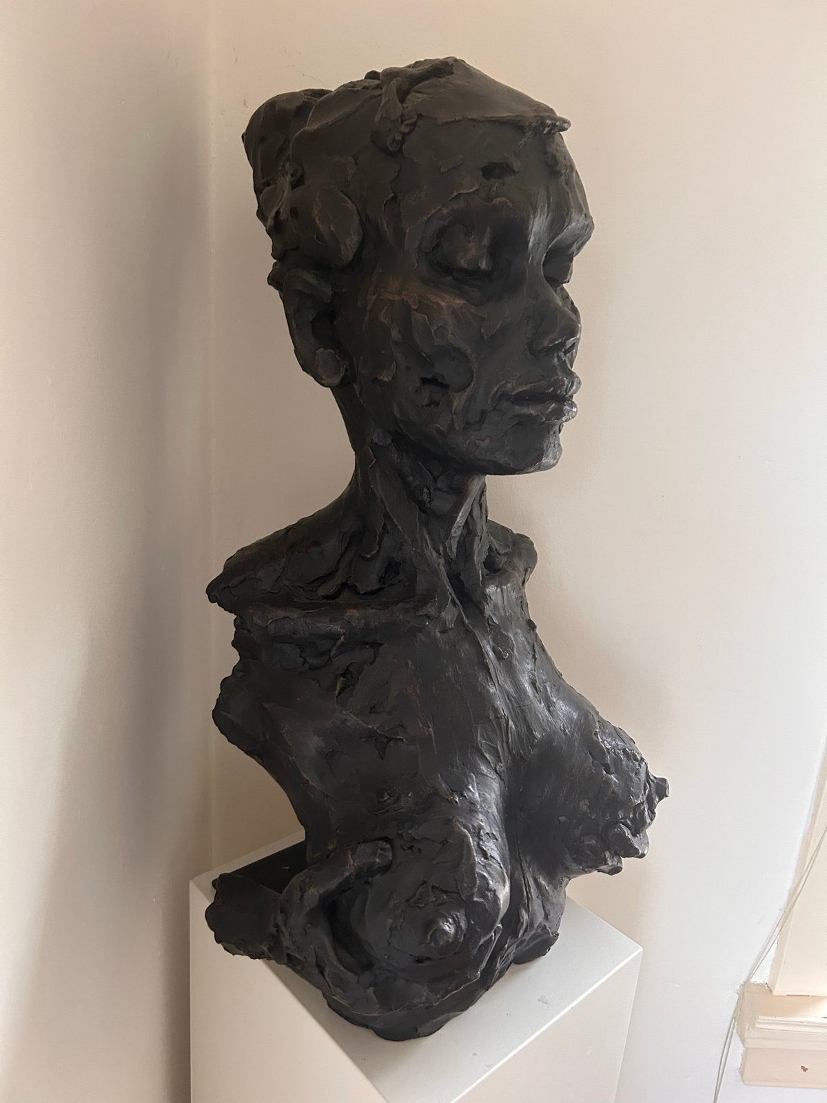Bronzen beeld van Natasja Bennink, Antiek en Kunst, Ophalen, 50 - 100 cm, Zwart, Beeld
