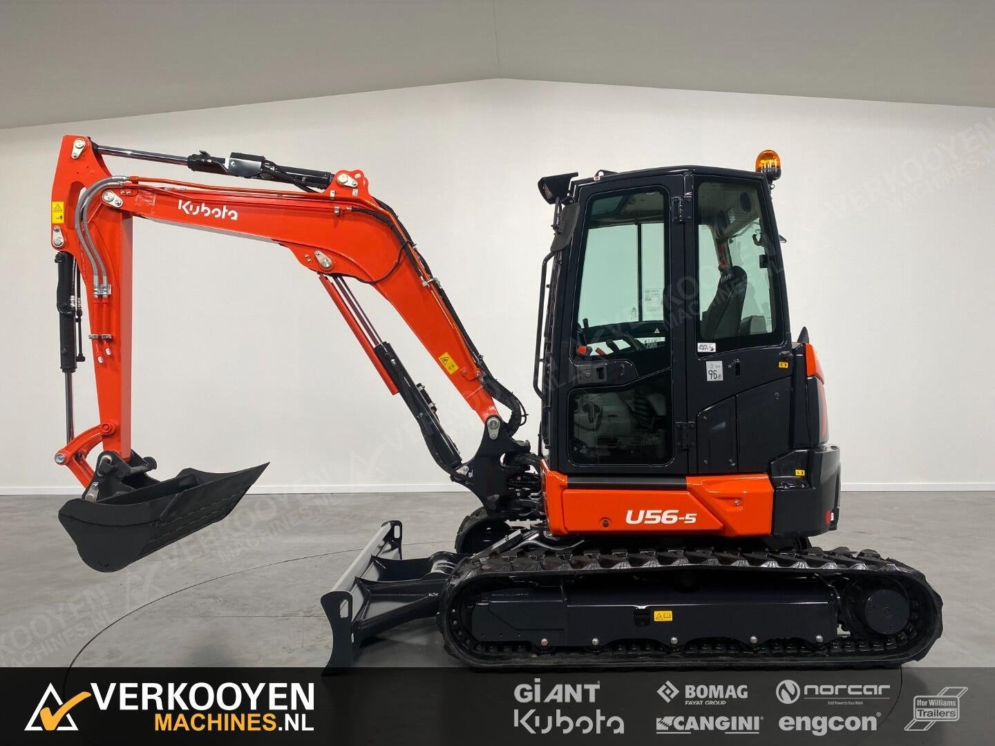 2026 Kubota U56-5 VV1524 Minigraver, Zakelijke goederen, Machines en Bouw | Kranen en Graafmachines, Graafmachine
