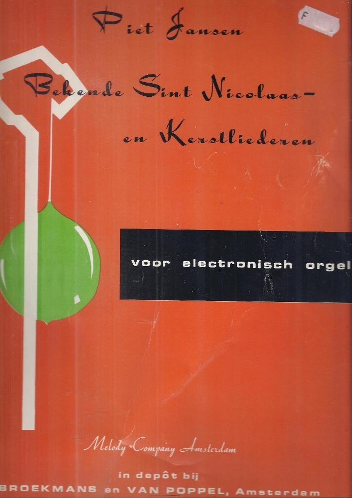 Bo818 bladmuziek sint nicolaas en kerstliederen, Orgel, Gebruikt, Klassiek, Ophalen of Verzenden