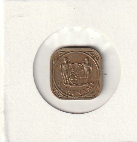 Suriname muntyen 5 cent 1972, Ophalen of Verzenden, Gebruikt