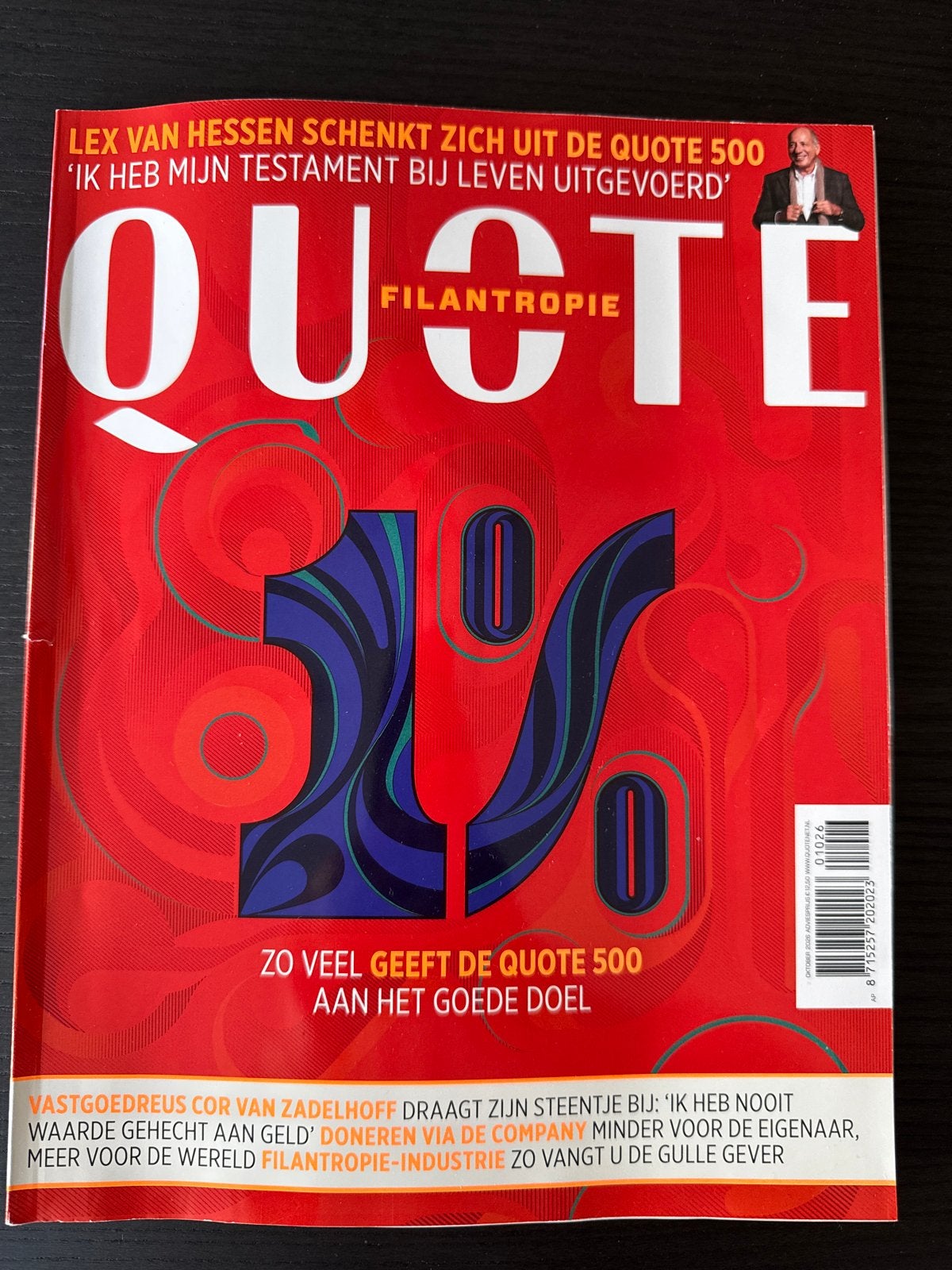 Quote Magazine - oktober 2026 - Filantropie editie, Ophalen of Verzenden, Zo goed als nieuw, Overige typen