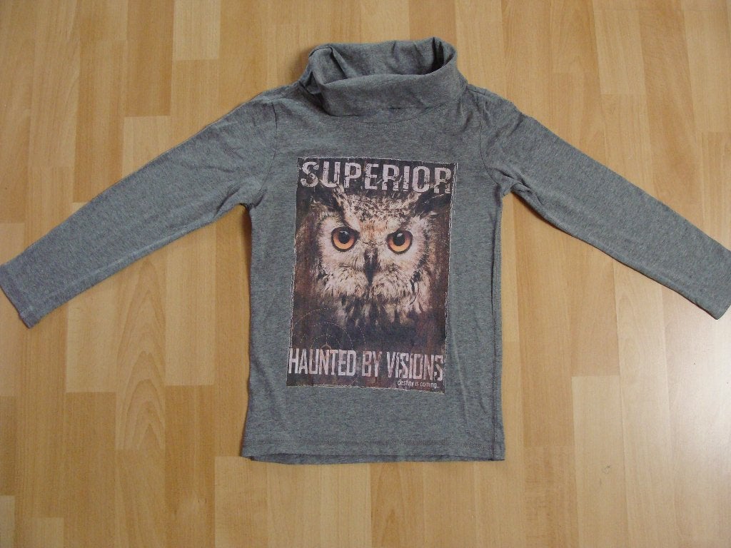 Longsleeve *uil*, Ophalen of Verzenden, Zo goed als nieuw, Jongen, Shirt of Longsleeve