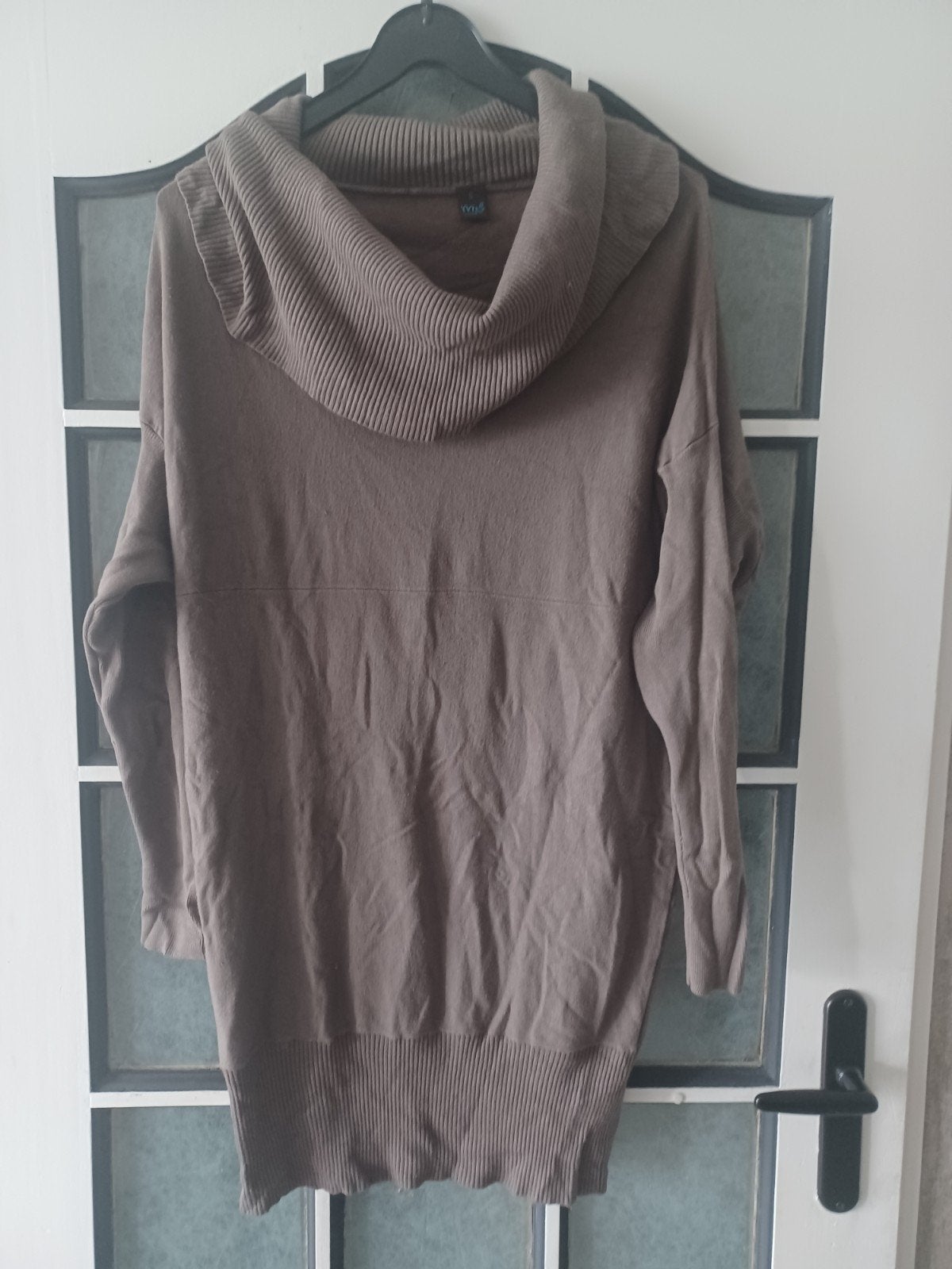 Lichtbruine lange trui / tuniek, maat S, Bruin, Ophalen of Verzenden, Zo goed als nieuw, M&S Mode