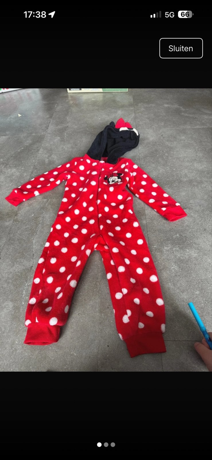 Mickey Mouse Onesie voor meisjes - Zo goed als nieuw, Kinderen en Baby's, Verzenden, Zo goed als nieuw, Meisje