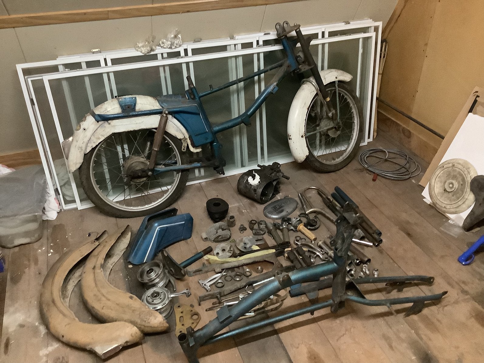 Flandria, Fietsen en Brommers, Brommeronderdelen | Oldtimers, Ophalen, Gebruikt, Blok, Overige merken