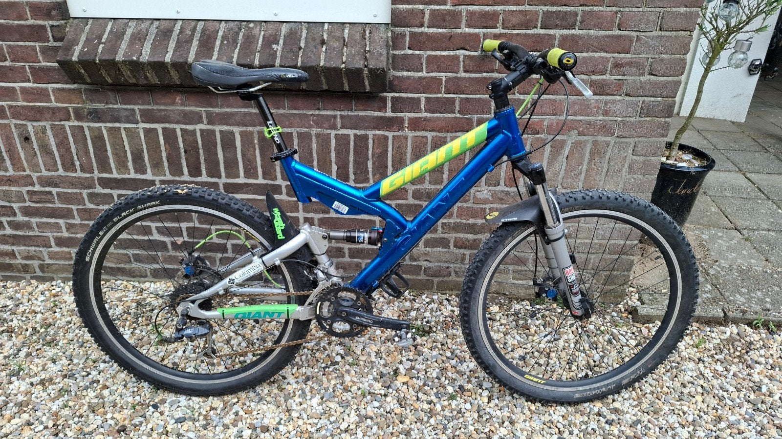 Giant Warp Retro Full Suspension MTB - Volledig Opgeknapt, Fietsen en Brommers, Fietsen | Mountainbikes en ATB, Ophalen, Gebruikt