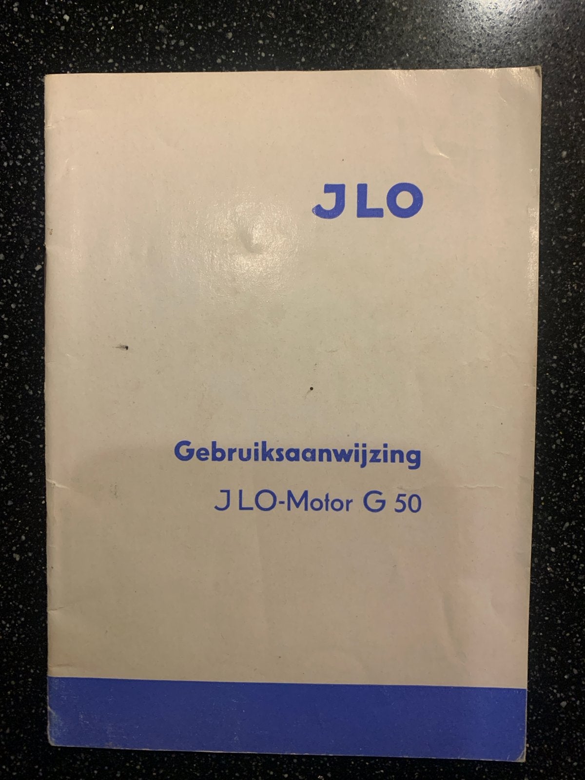 JLO Motor G50 Gebruiksaanwijzing - Origineel Handboek, Ophalen of Verzenden, Gebruikt