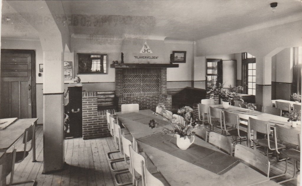 BERGEN OP ZOOM Jeugdherberg Klavervelden 1957, Verzamelen, Ansichtkaarten | Nederland, Verzenden, 1940 tot 1960, Gelopen, Noord-Brabant