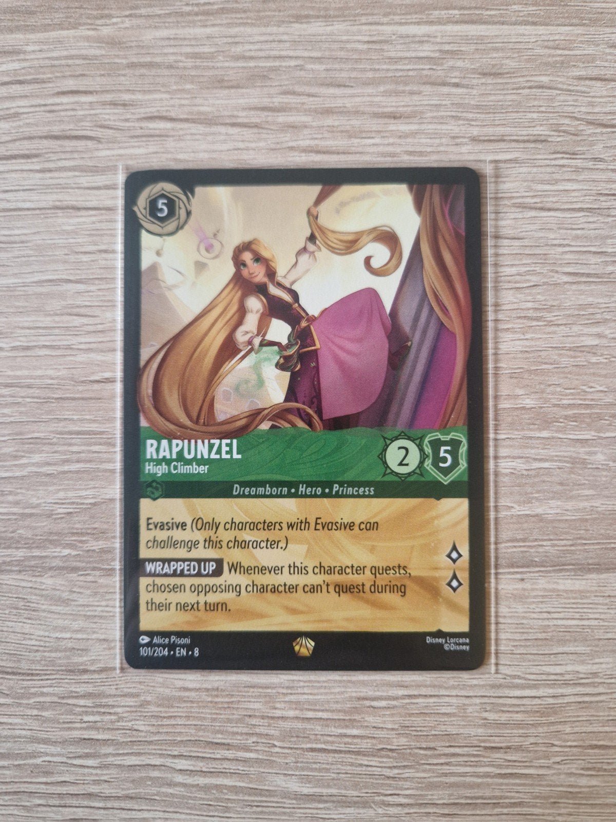 Rapunzel high climber #101 8JAF lorcana disney, Ophalen of Verzenden, Zo goed als nieuw, Losse kaart