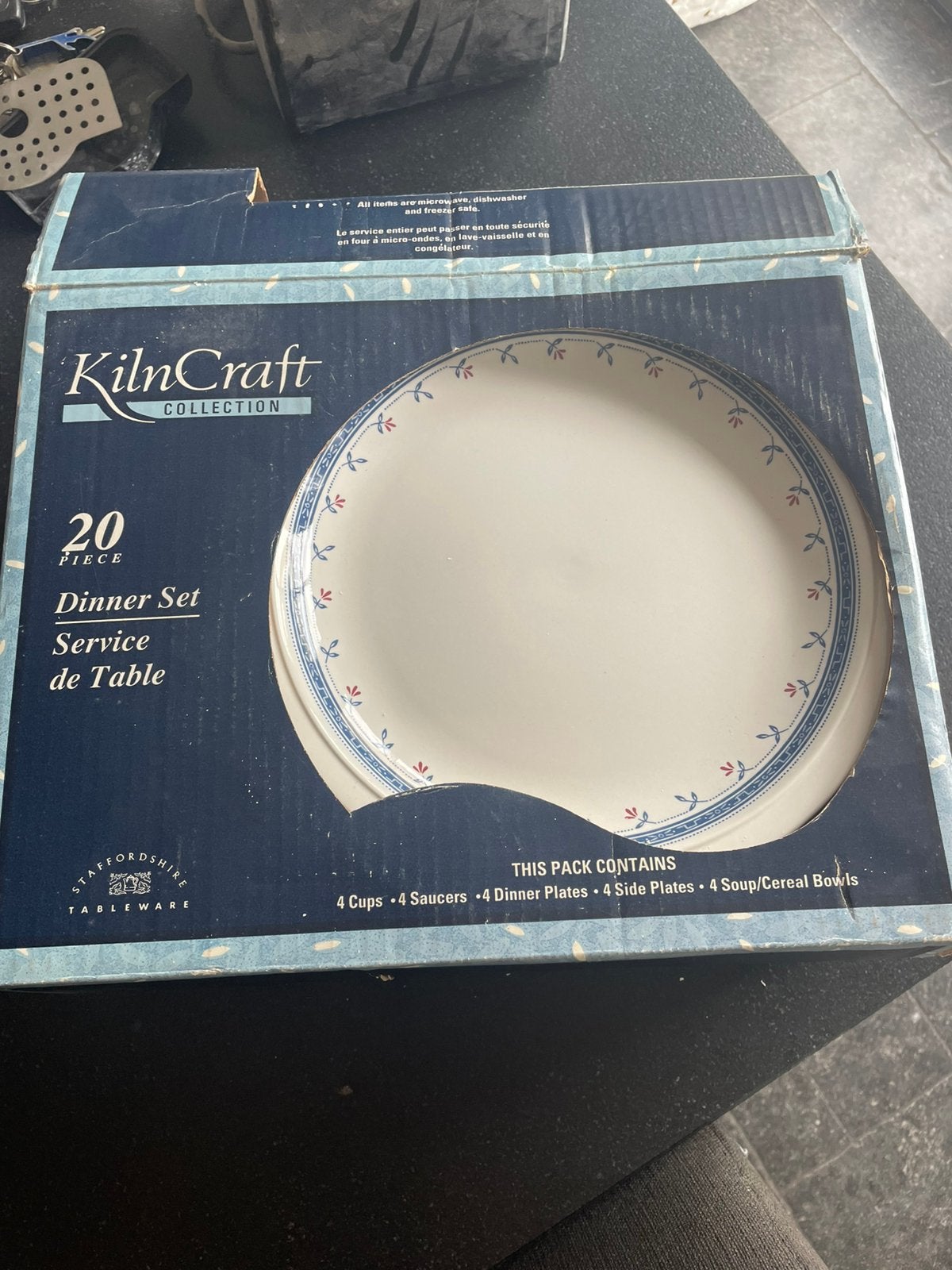 Kiln craft diner set compleet, Ophalen