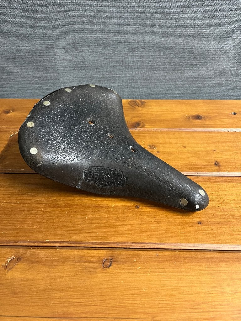 Lederen Brooks B72 fietszadel , fiets zadel , leer ., Gebruikt, Leer, Ophalen of Verzenden, Brooks