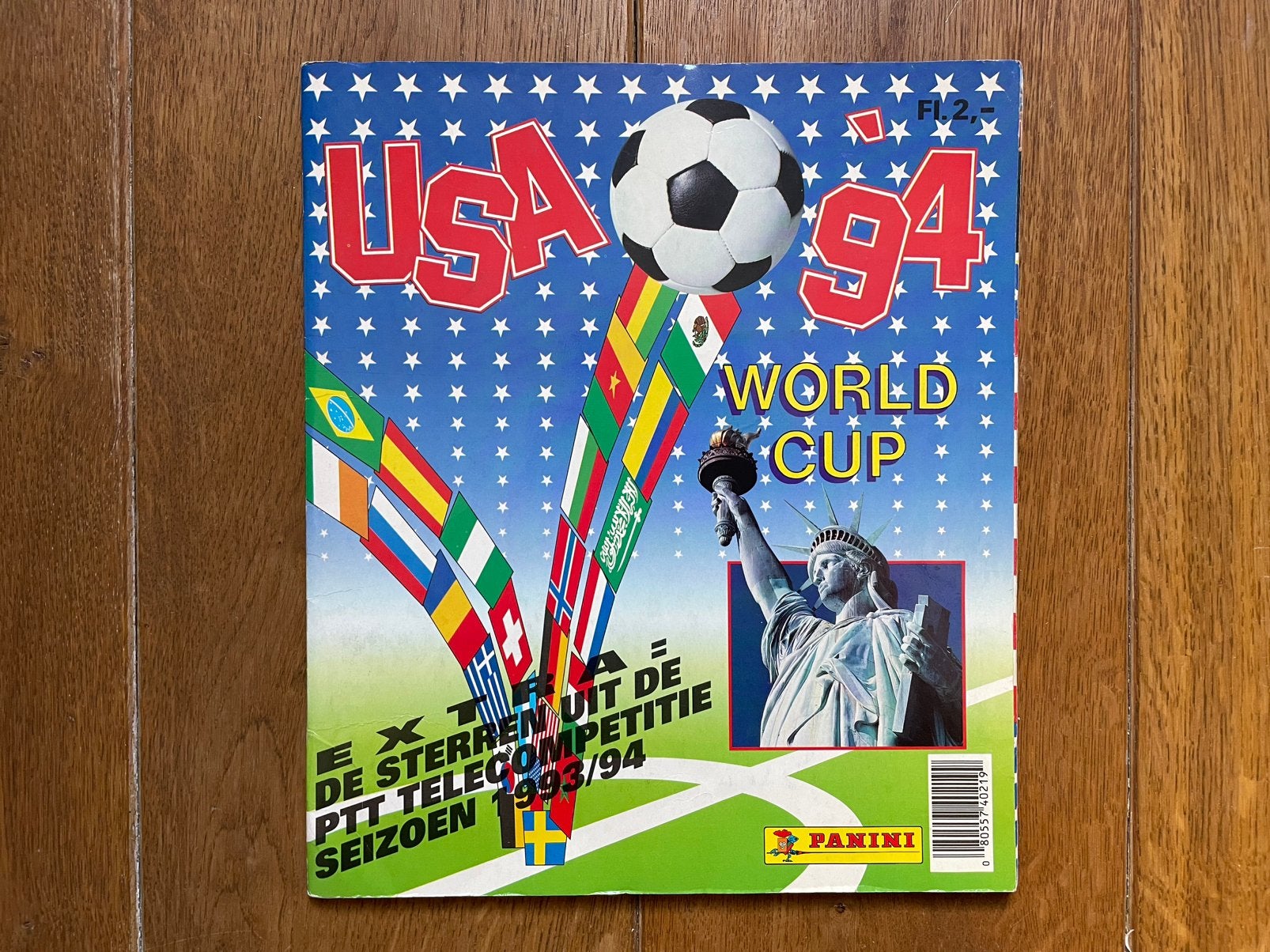Panini WK 1994 USA album, Verzenden, Zo goed als nieuw, Buitenlandse clubs, Poster, Plaatje of Sticker