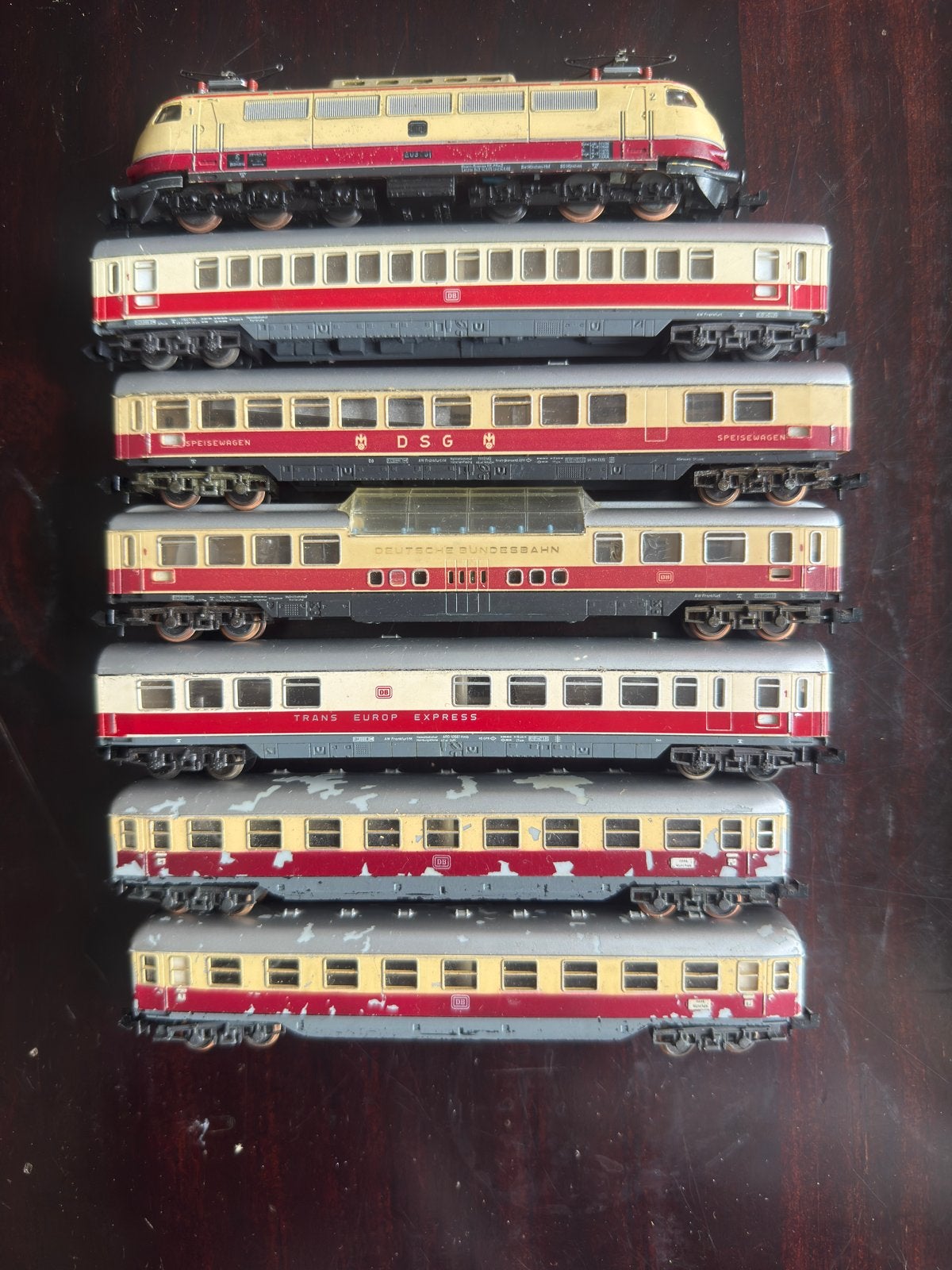 Minitrix TEE set BR103 | 1/160 N spoor, Gelijkstroom, Trix, Ophalen of Verzenden, Analoog