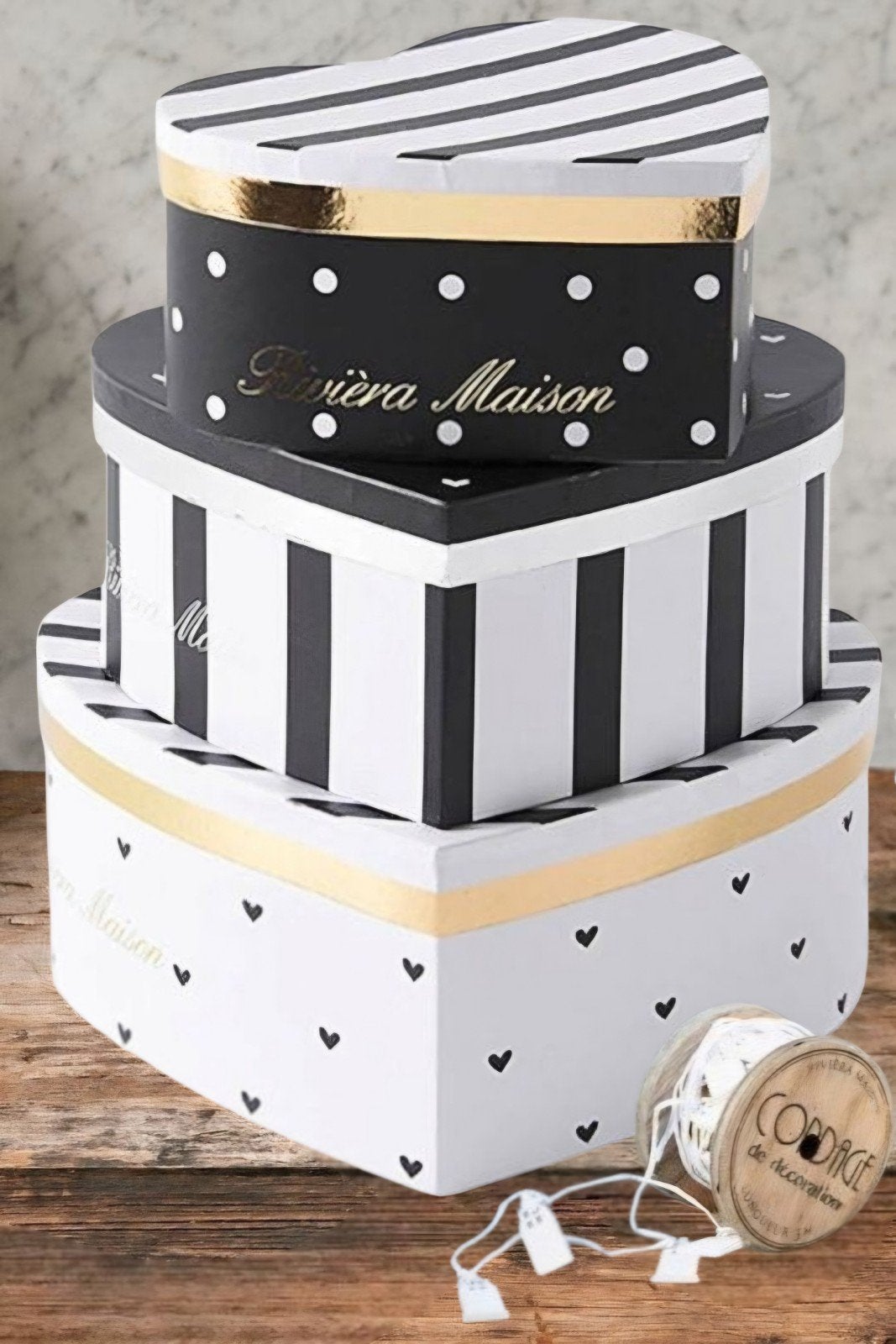 3 pcs rivièra maison heart box & rivièra maison klos, Ophalen of Verzenden, Nieuw