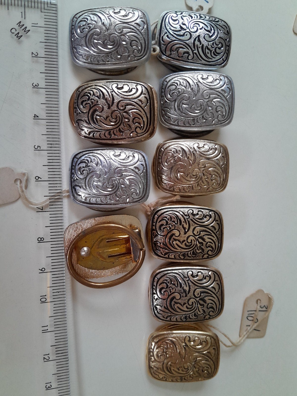 Vintage Sjaalclips Jaren '70 - Nieuw uit Oude Winkelvoorraad, Antiek en Kunst, Ophalen of Verzenden