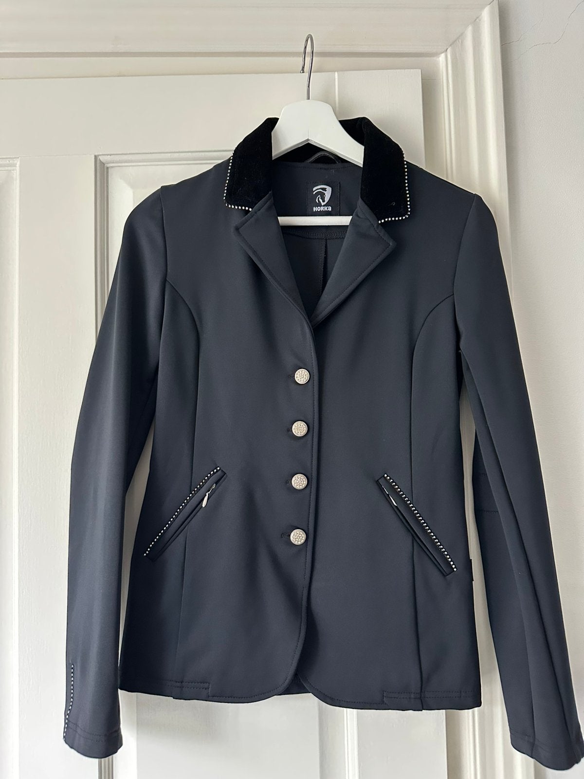 Horka wedtrijd jasje zwart, Dressuur, Ophalen of Verzenden, Zo goed als nieuw, Dames