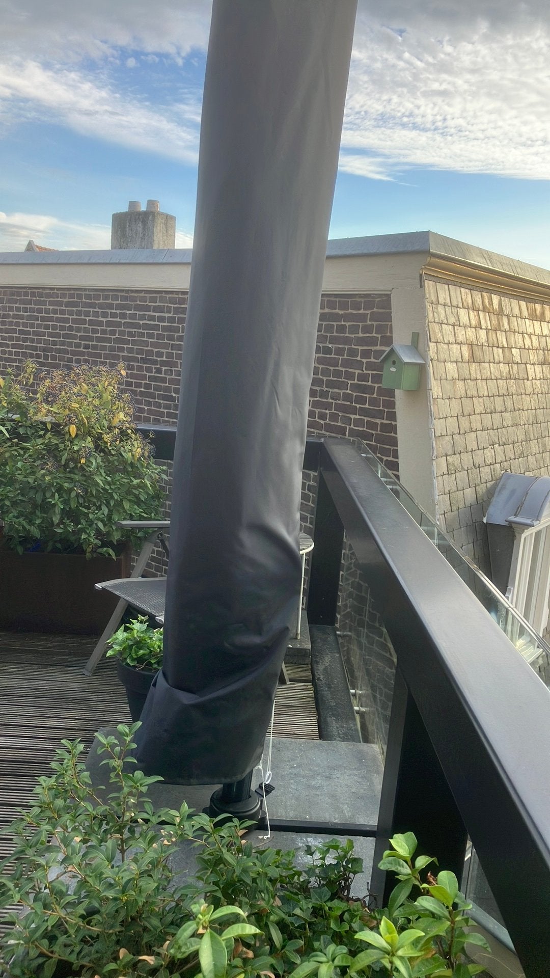 Parasol hoes en voet nieuw, Ophalen, Nieuw