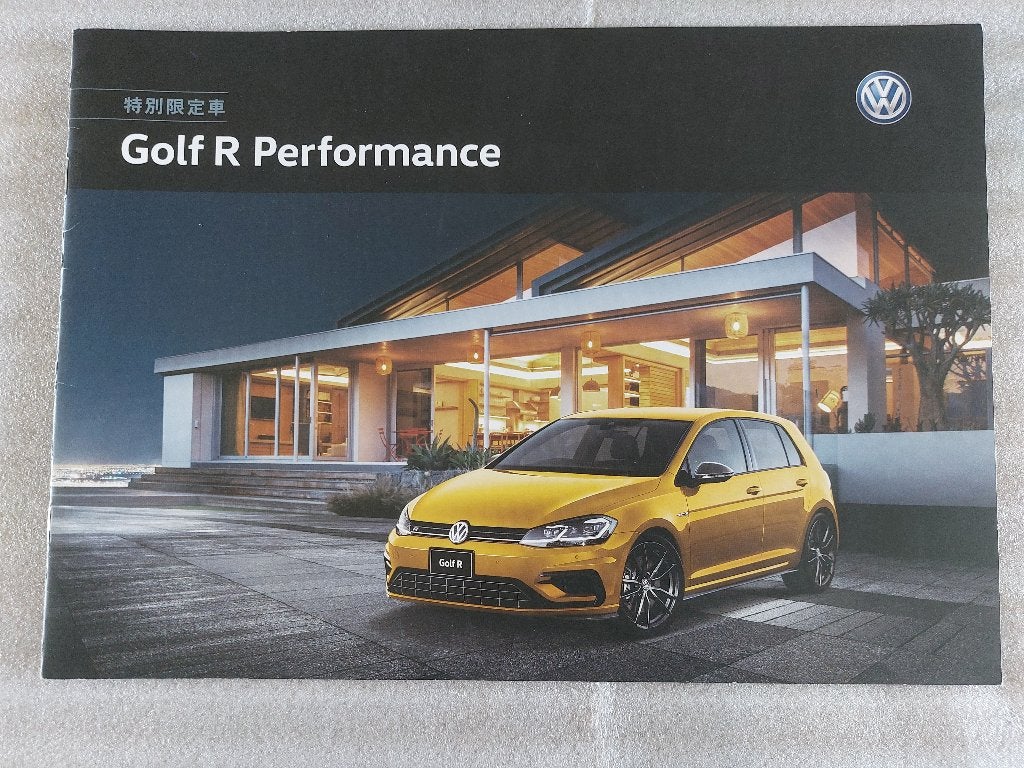 Japanse Brochure Volkswagen VW Golf R Performance 2017, Verzenden, Gelezen, Overige merken