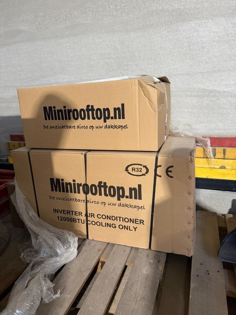 NIEUW Minirooftop airco dakkapel 12.000 BTU – R32 – Inverter, Ophalen, Minder dan 60 m³, Nieuw, 3 snelheden of meer
