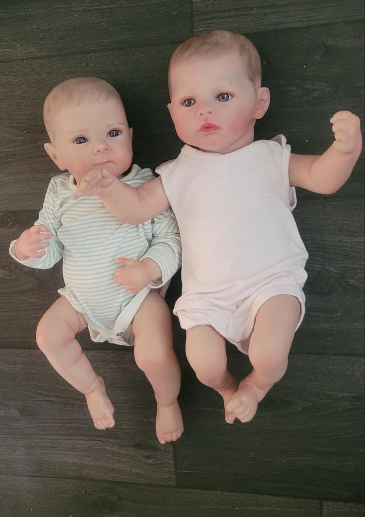 Set van 2 realistische reborn poppen, Ophalen, Zo goed als nieuw, Babypop