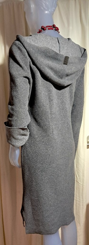 HENRIETTE STEFFENSEN 💎fleece jurk grijs mt M, Maat 38/40 (M), Henriette Steffensen, Verzenden, Zo goed als nieuw