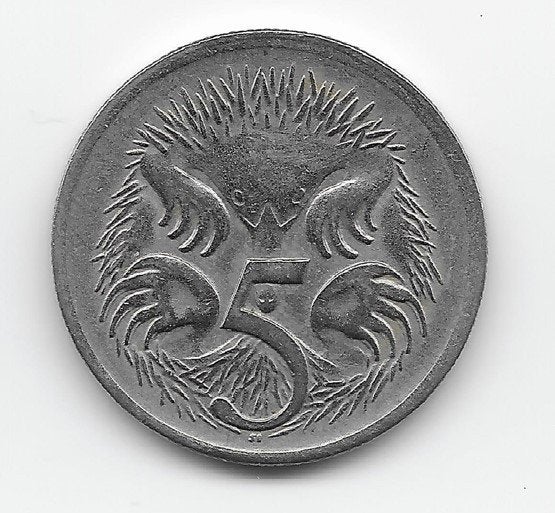 Australië 5 cents 1971 KM# 64, Verzenden, Losse munt