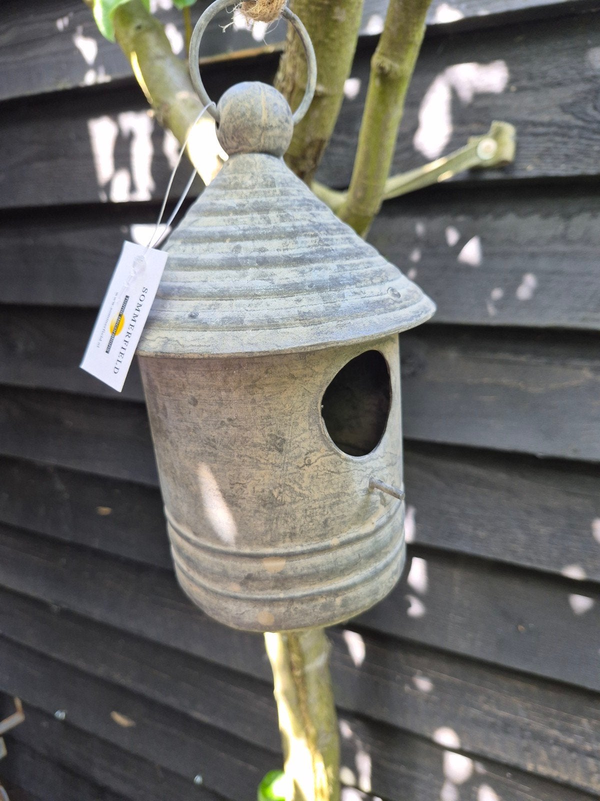 Zinken Vogelhuisje Sommerfield - 22 cm, Ophalen of Verzenden, Nieuw