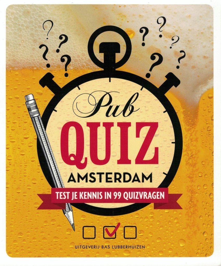 Pub Quiz Amsterdam. Test je kennis in 99 quizvragen., Boeken, Verzenden, Zo goed als nieuw, Overige onderwerpen