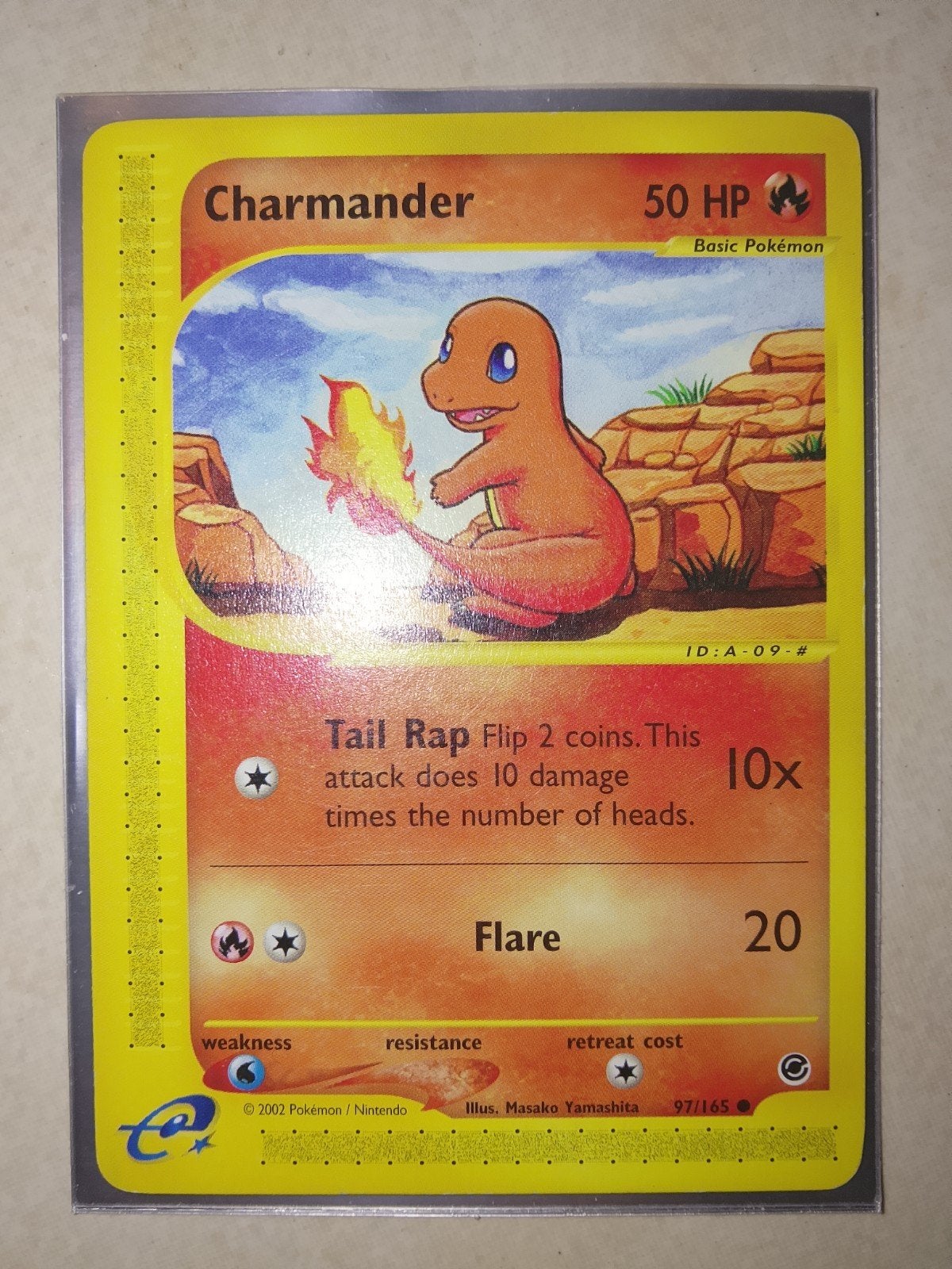 Charmander 97/165 Pokémon Kaart, Ophalen of Verzenden, Zo goed als nieuw, Losse kaart