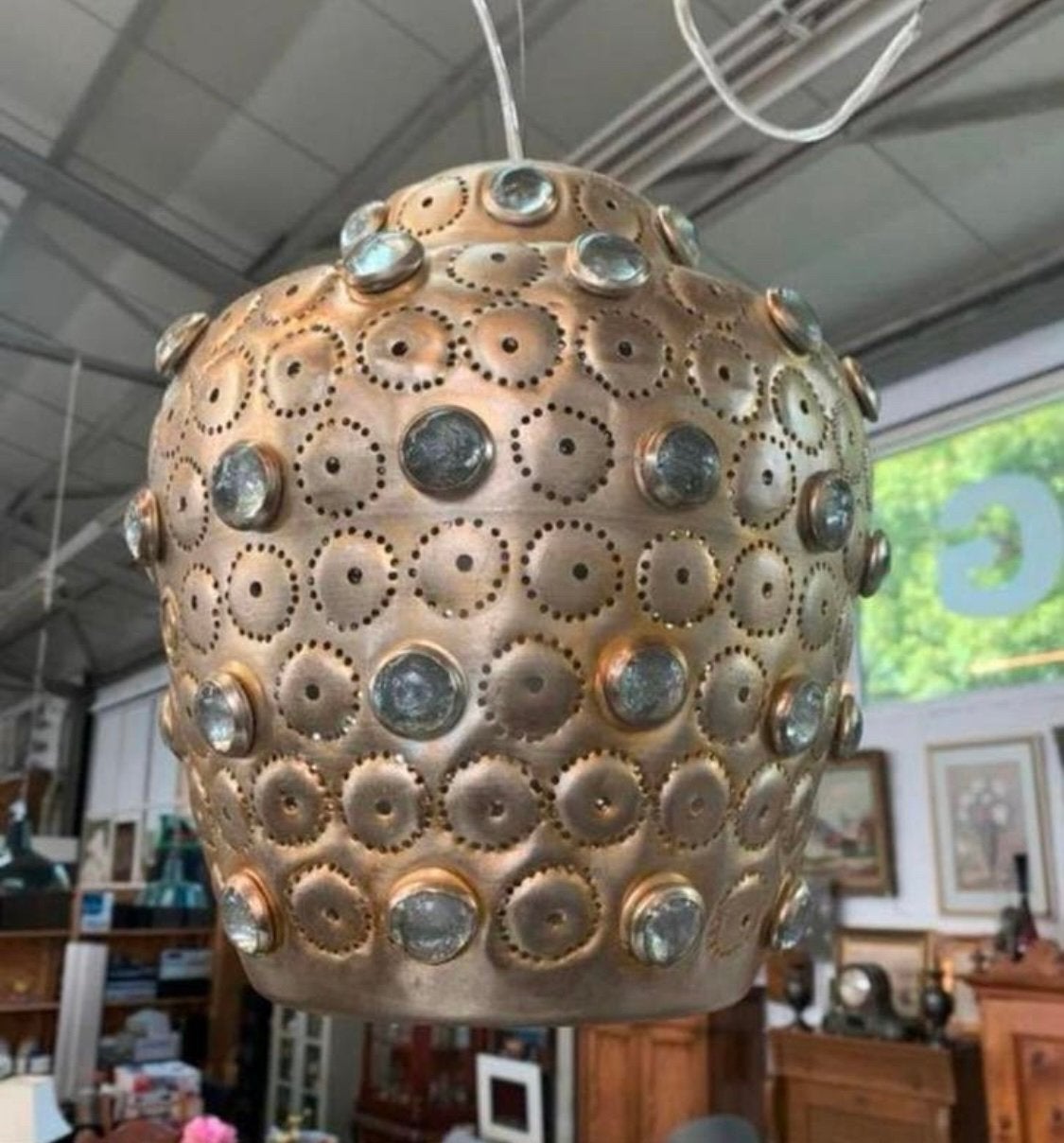 Lamp twee leuke Zenza hanglampen goede staat., Huis en Inrichting, Lampen | Hanglampen, Ophalen of Verzenden