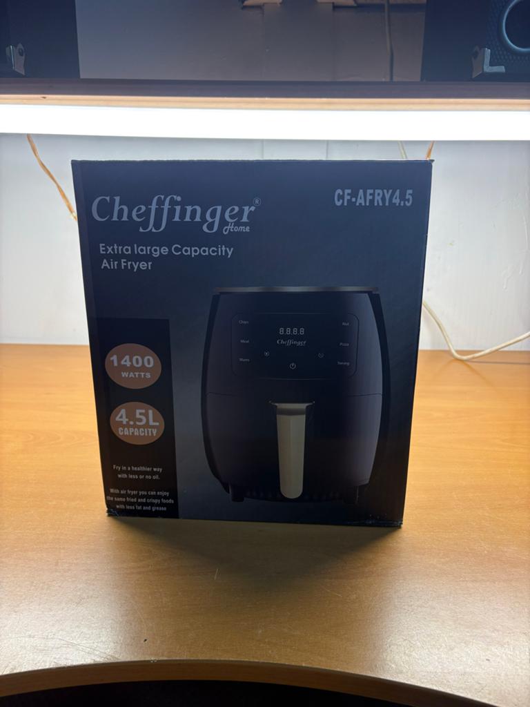 Cheffinger CF-AFRY4.5 Extra Grote Airfryer 4.5L 1400W, Ophalen, Airfryer, Nieuw, Cheffinger
