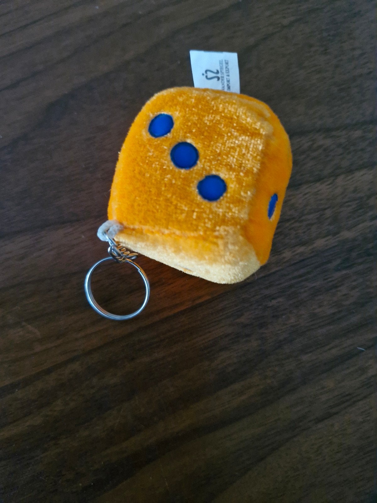 sleutelhanger Dobbelsteen van Pluche, Ophalen of Verzenden